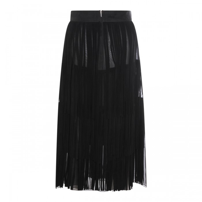 BLACK SILK SKIRT 2