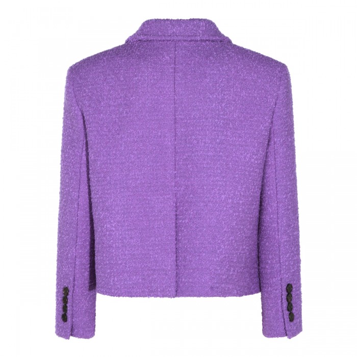 PURPLE COTTON CASUAL JACKET 2