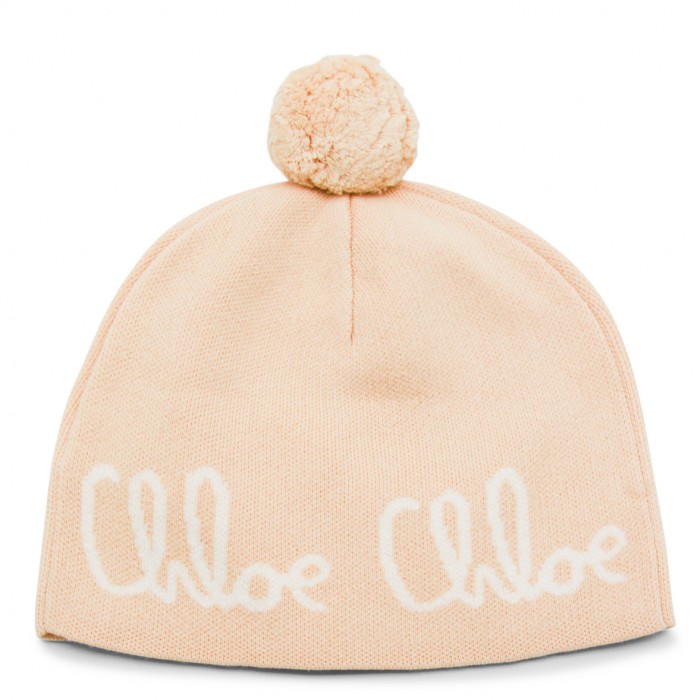 BEIGE COTTON BEANIE