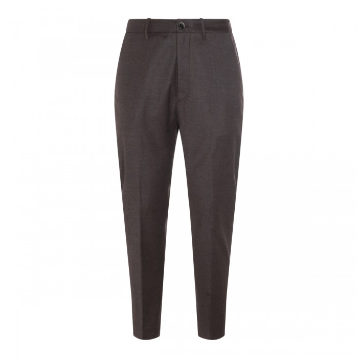 DARK BROWN WOOL PANTS
