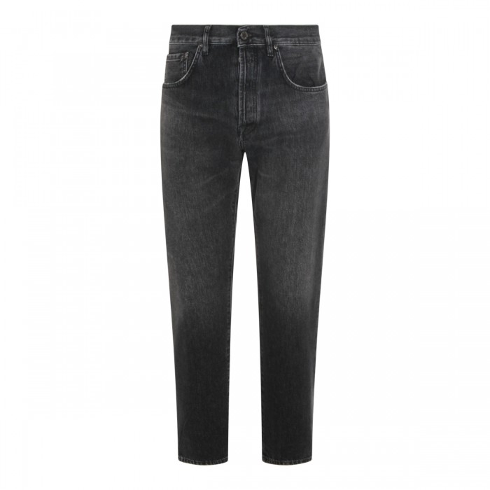 DARK GREY COTTON JEANS