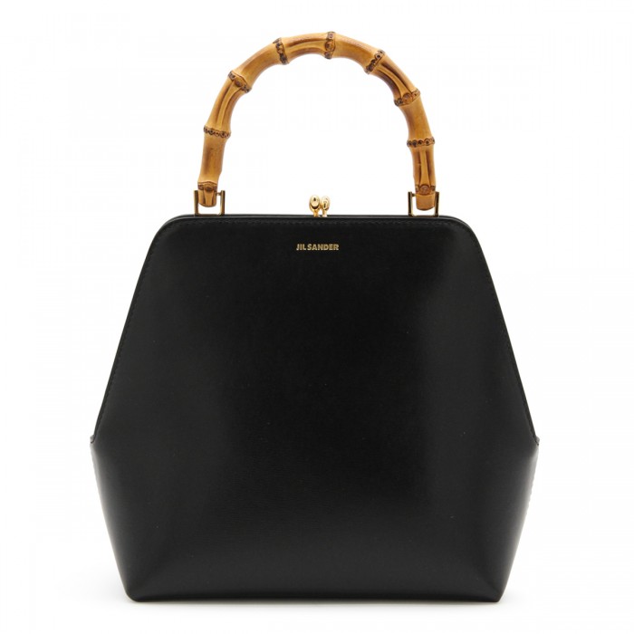 BLACK LEATHER GOJI TOP...