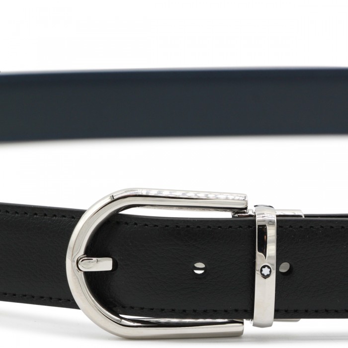 BLACK LEATHER BELT 2