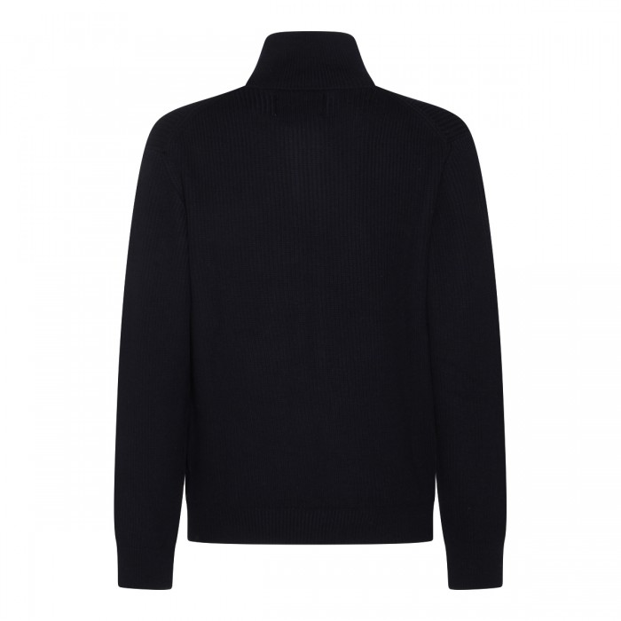 DARK BLUE WOOL KNITWEAR 2