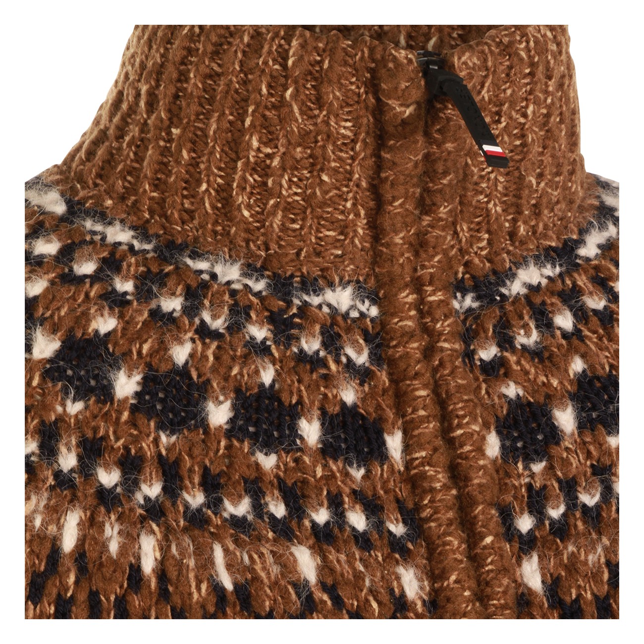 BROWN WOOL DOWN JACKET BROWN WOOL DOWN JACKET