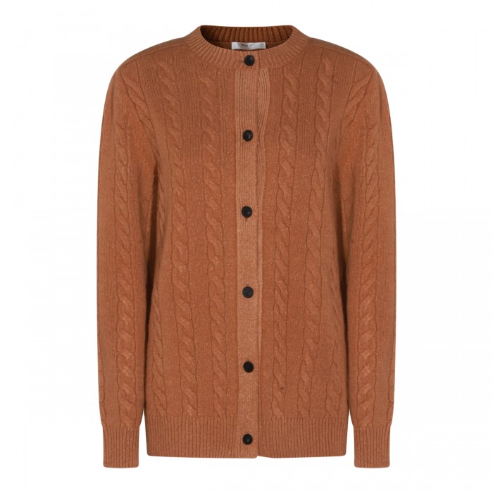 BROWN WOOL KNITWEAR
