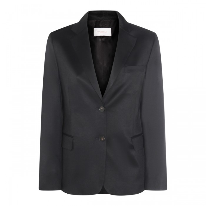 BLACK WOOL BLAZER