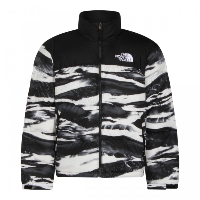 WHITE AND BLACK DOWN JACKET