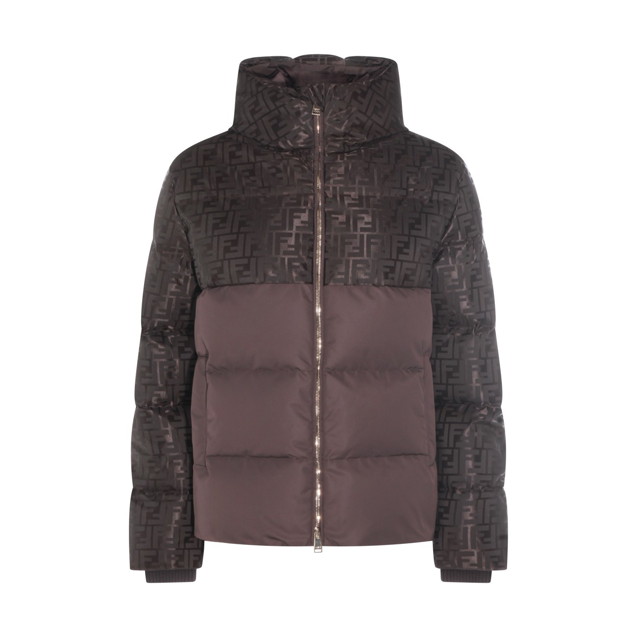 BROWN COTTON DOWN JACKET BROWN COTTON DOWN JACKET
