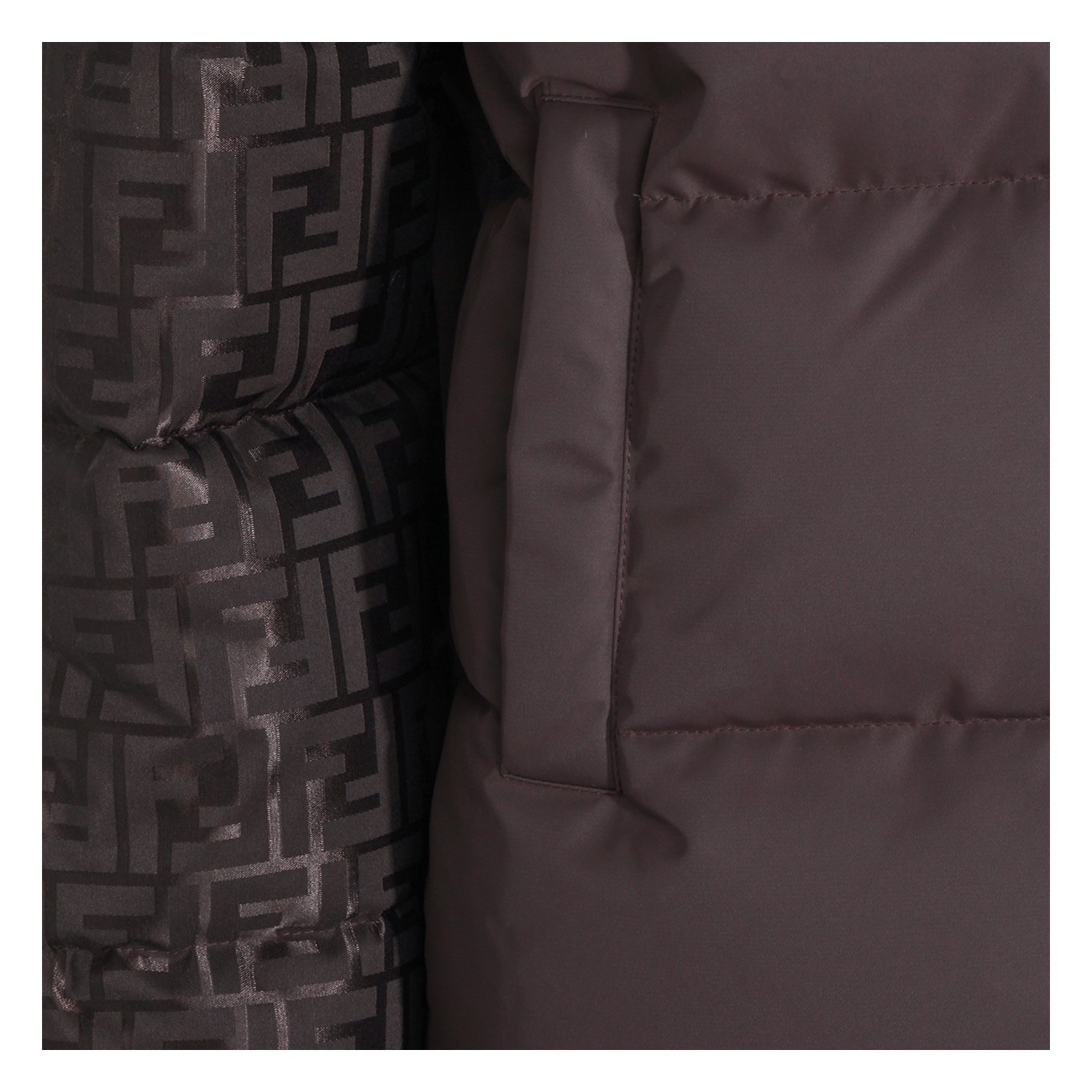 BROWN COTTON DOWN JACKET BROWN COTTON DOWN JACKET