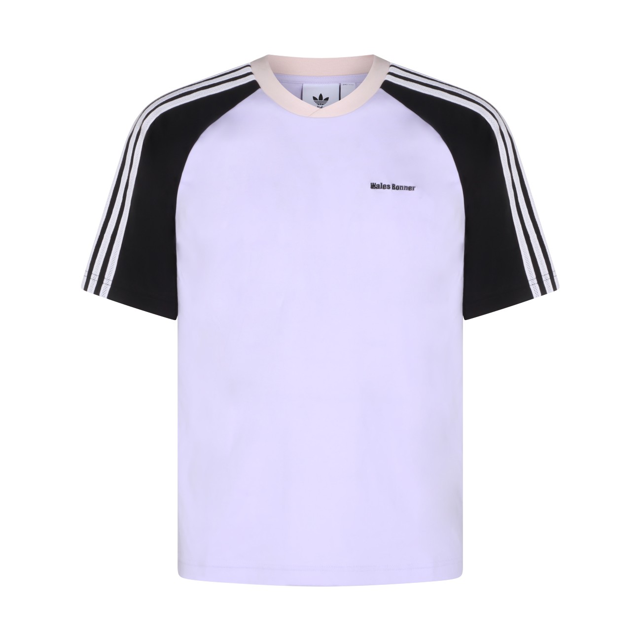 WHITE AND BLACK COTTON T-SHIRT WHITE AND BLACK COTTON T-SHIRT