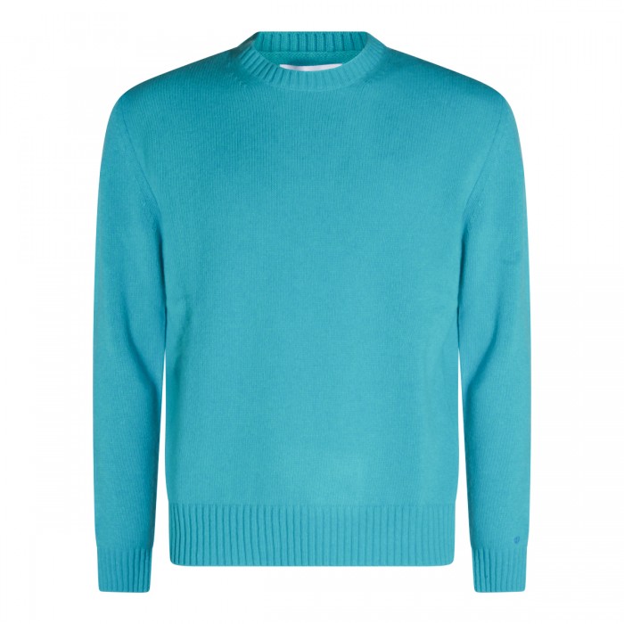 LIGHT BLUE WOOL KNITWEAR