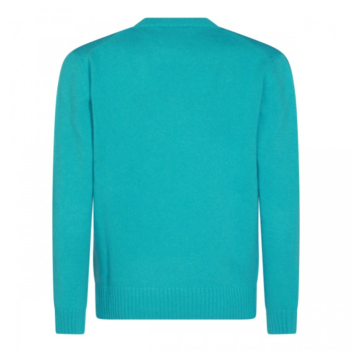 LIGHT BLUE WOOL KNITWEAR 2