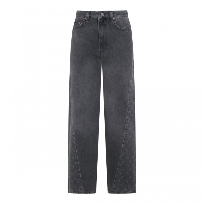 DARK GREY COTTON JEANS