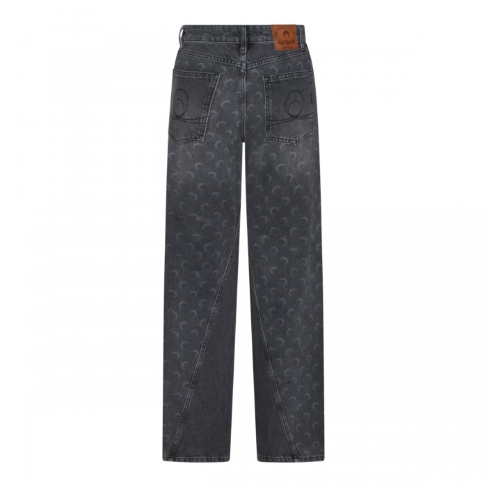 DARK GREY COTTON JEANS 2