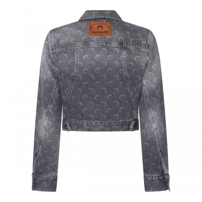 DARK GREY COTTON DENIM JACKET 2