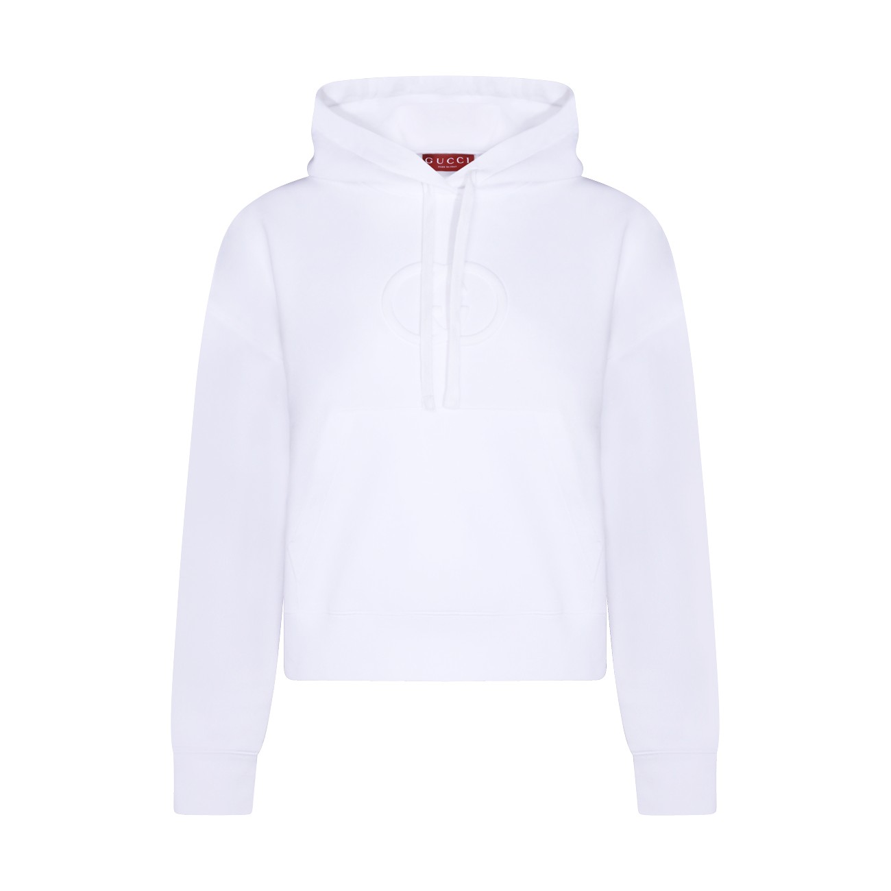 WHITE COTTON SWEATSHIRT WHITE COTTON SWEATSHIRT