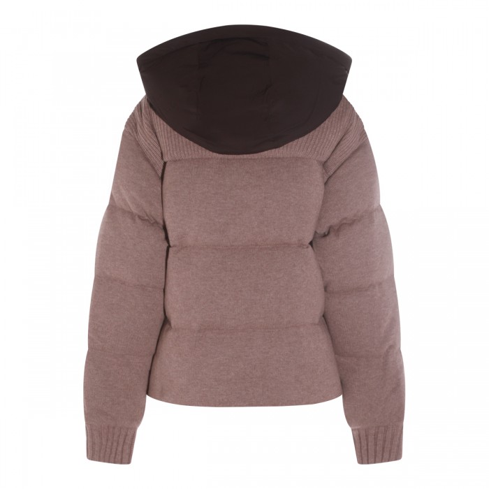BROWN WOOL DOWN JACKET 2