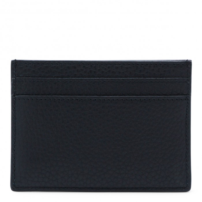 BLACK LEATHER CARD HOLDER 2