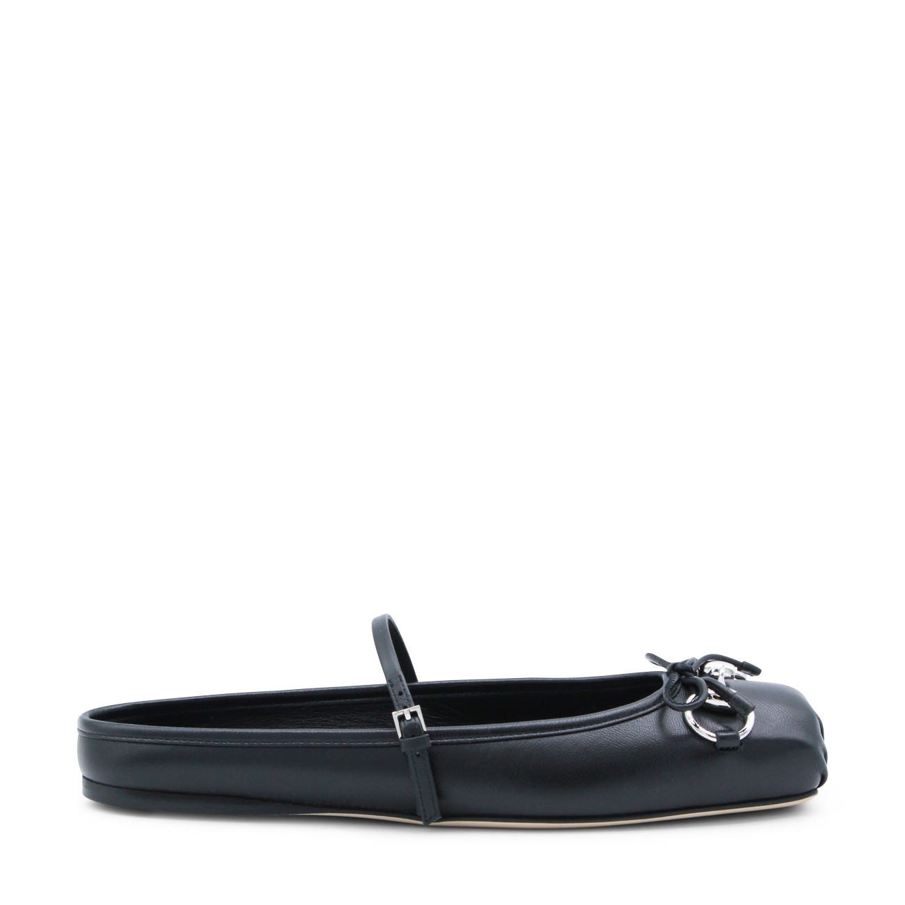 BLACK LEATHER FLATS BLACK LEATHER FLATS