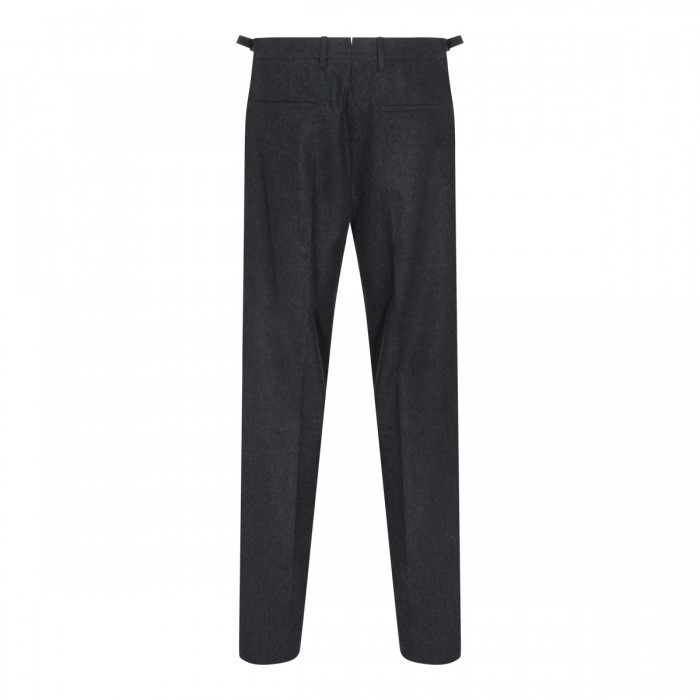 NAVY WOOL PANTS 2