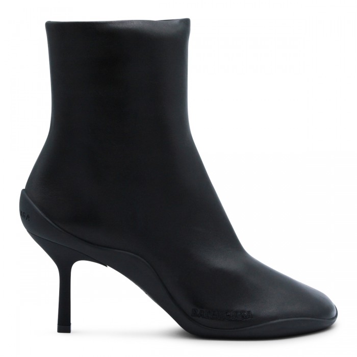 BLACK LEATHER SHIBUYA BOOTS