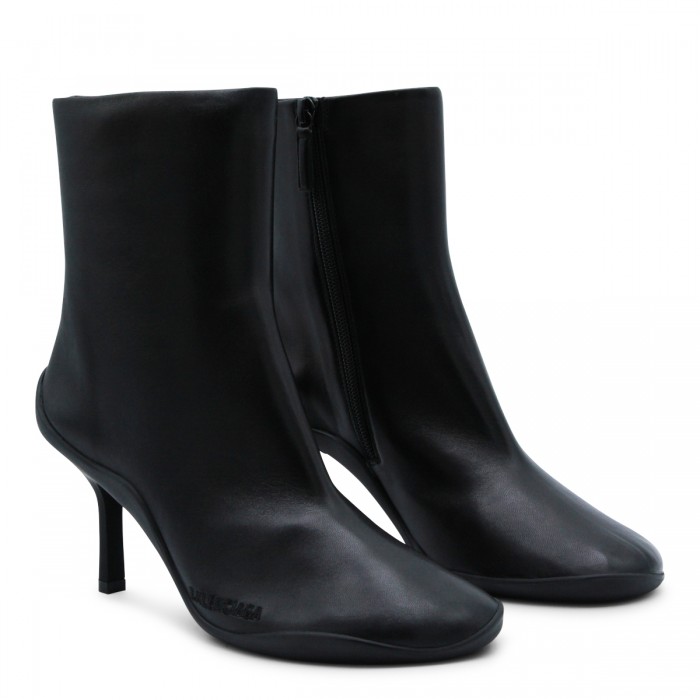 BLACK LEATHER SHIBUYA BOOTS 2