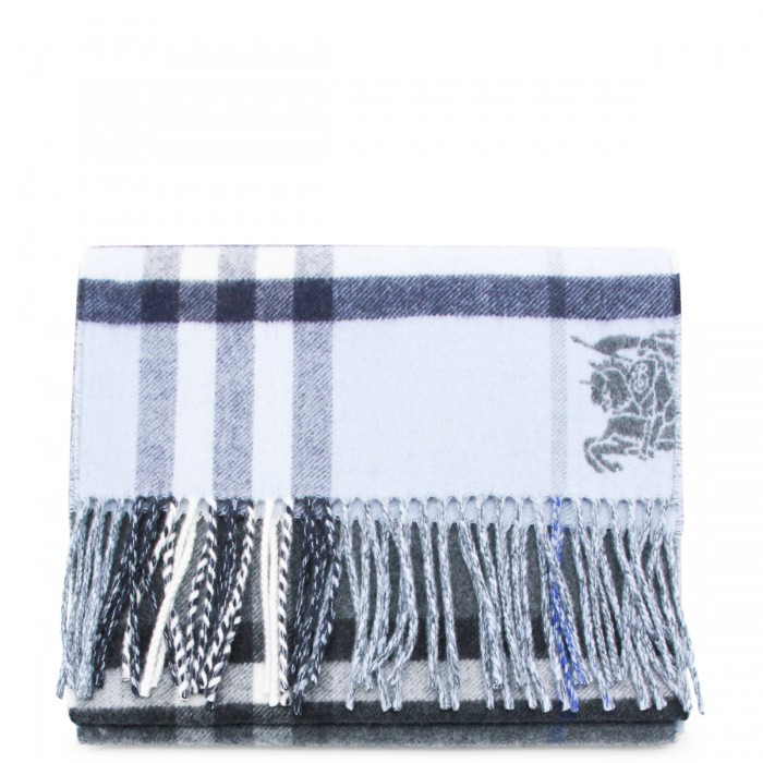 BLUE CASHMERE SCARF