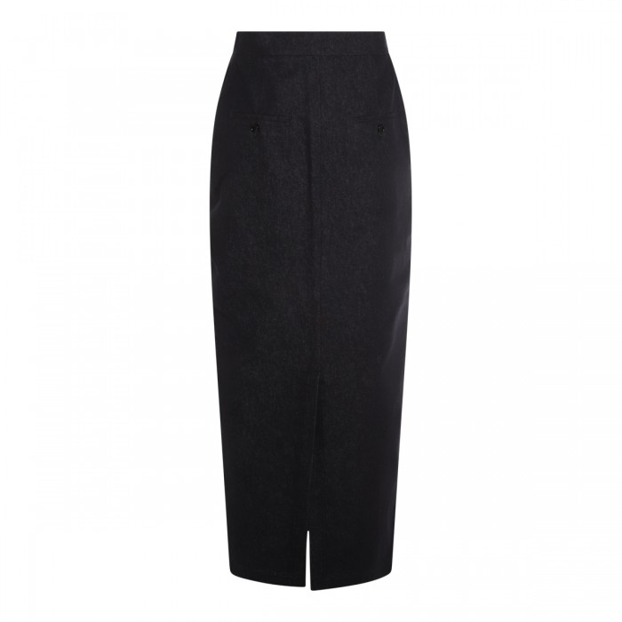 DARK BLUE COTTON SKIRT 2