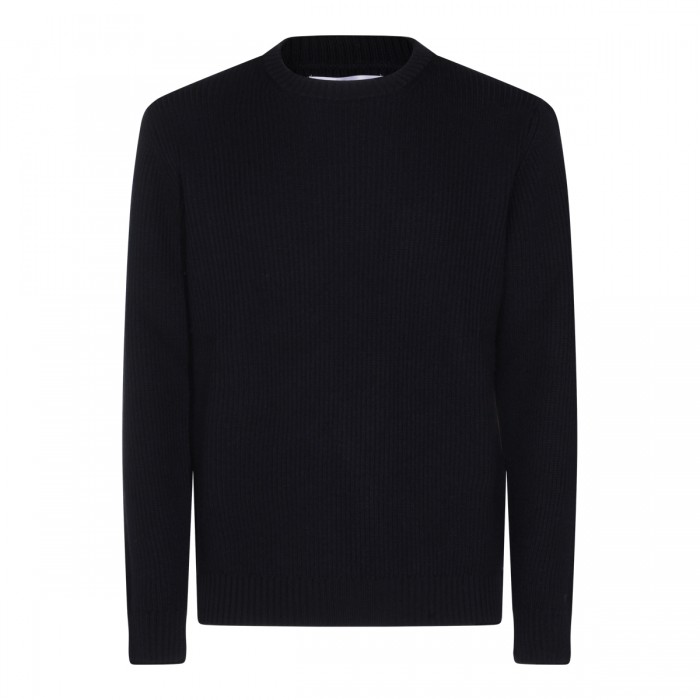 DARK BLUE WOOL KNITWEAR
