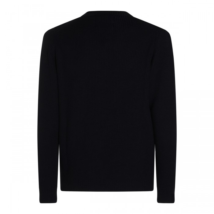 DARK BLUE WOOL KNITWEAR 2
