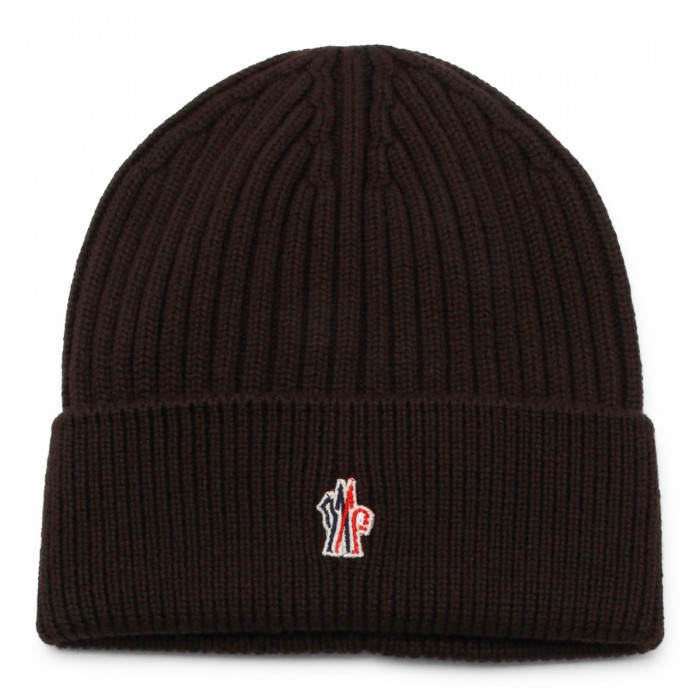 BROWN WOOL BEANIE