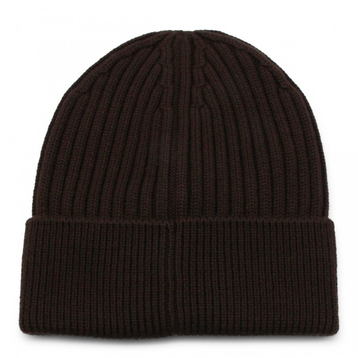 BROWN WOOL BEANIE 2