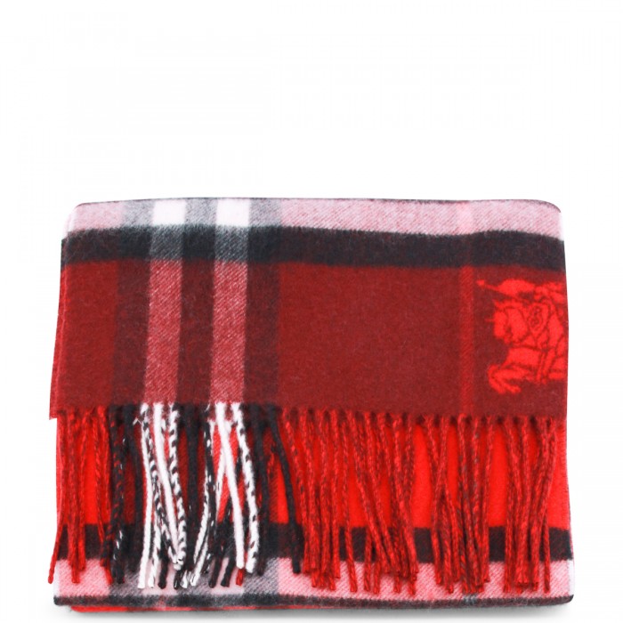 RED AND BLACK CASHMERE SCARF