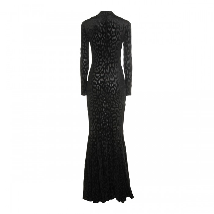 BLACK VISCOSE DRESS 2