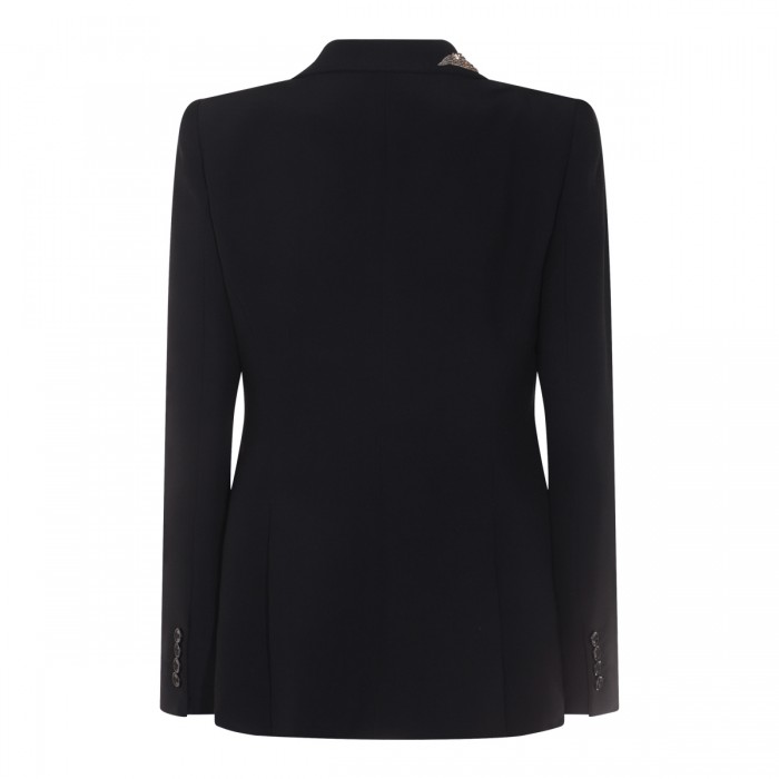 BLACK VISCOSE BLAZER 2