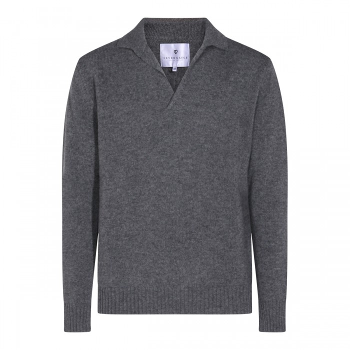 GREY WOOL KNITWEAR