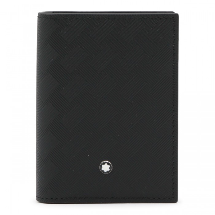 BLACK LEATHER CARD HOLDER