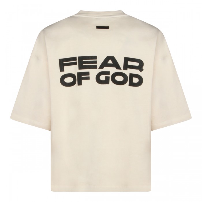 CREAM COTTON T-SHIRT 2