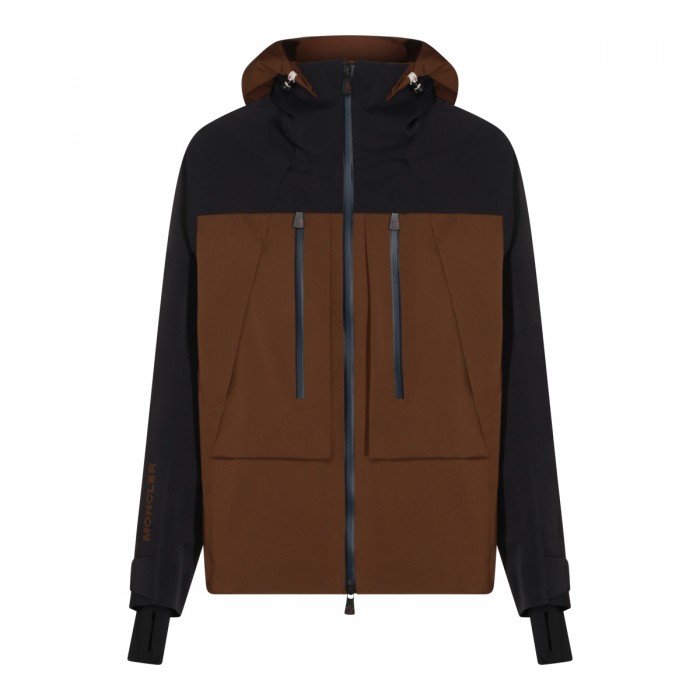 NAVY AND BROWN CASUAL JACKET