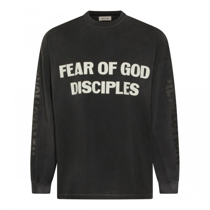 BLACK COTTON T-SHIRT