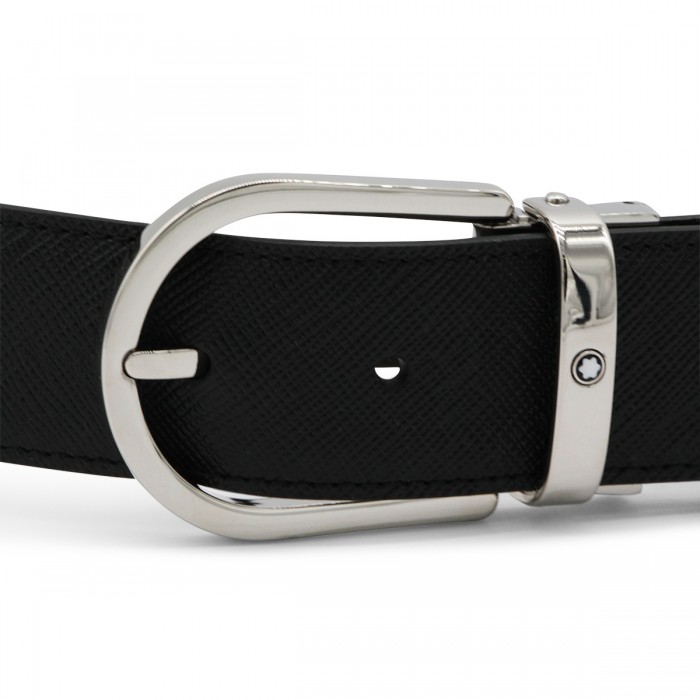 BLACK LEATHER BELT 2