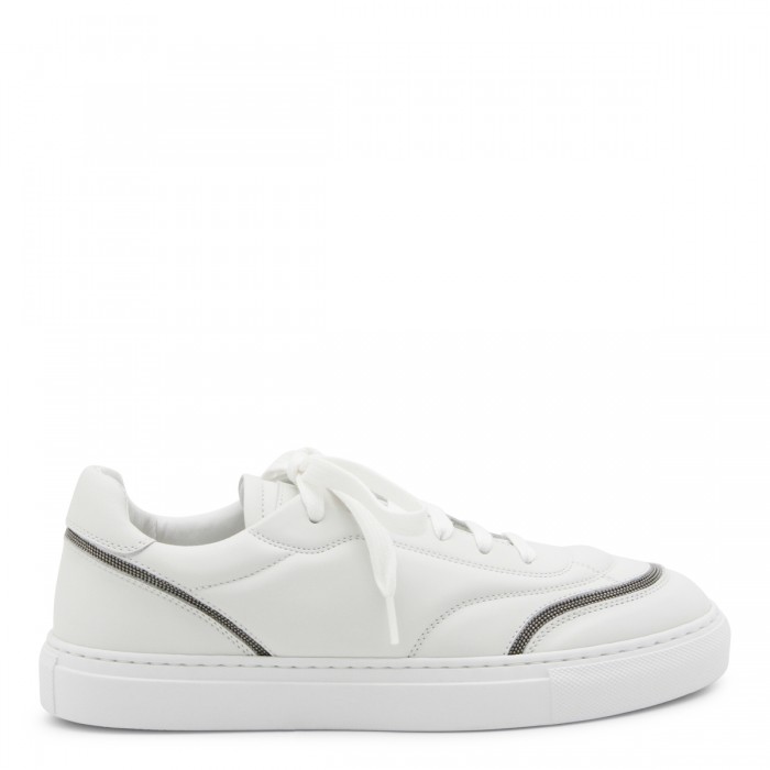 WHITE LEATHER SNEAKERS