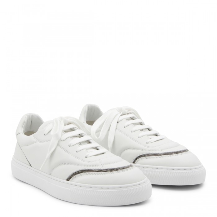 WHITE LEATHER SNEAKERS 2