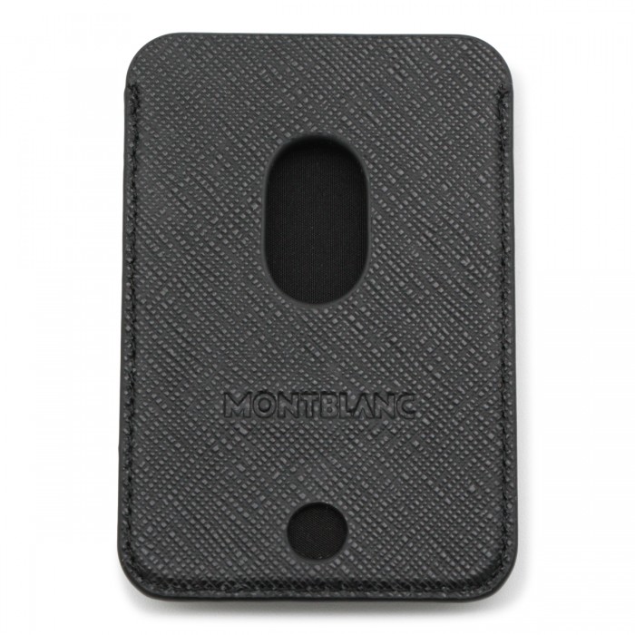 BLACK LEATHER CARD HOLDER 2