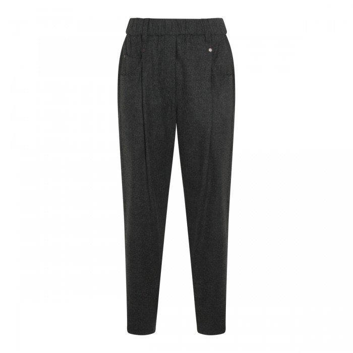 DARK GREY WOOL PANTS