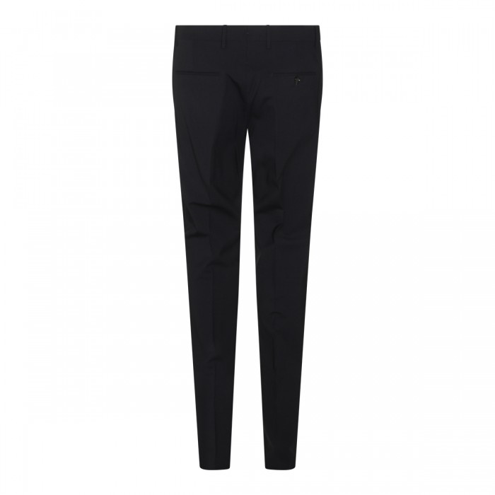 BLACK VIRGIN WOOL PANTS 2