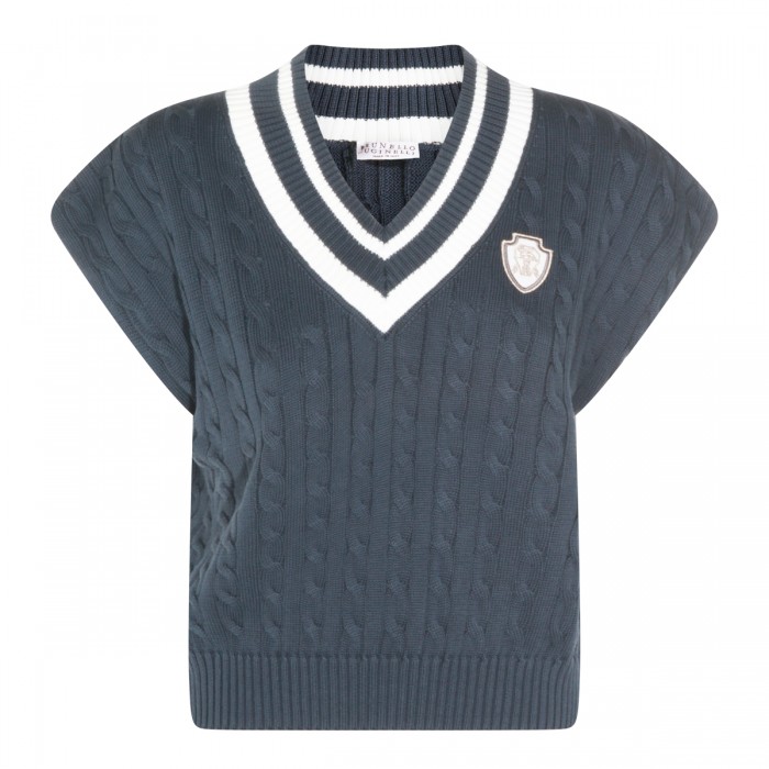 BLUE COTTON KNITWEAR