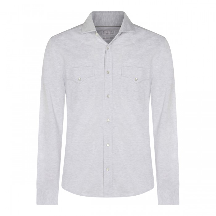 LIGHT GREY COTTON SHIRT