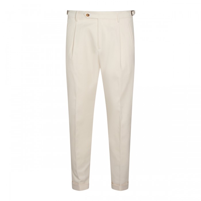 WHITE COTTON PANTS